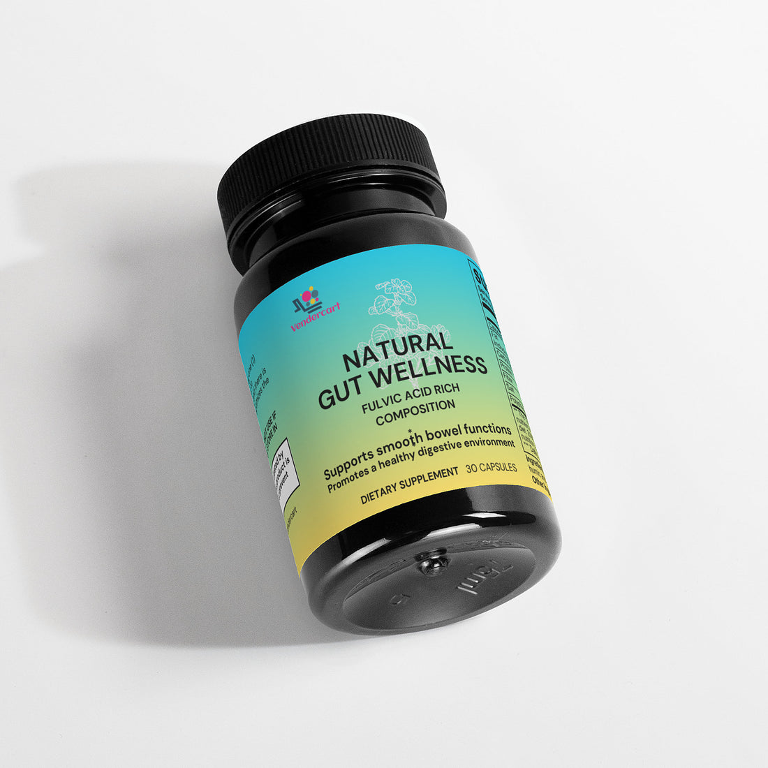 Gut health capsules in hand