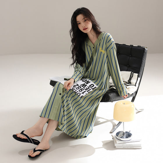 Striped long dress