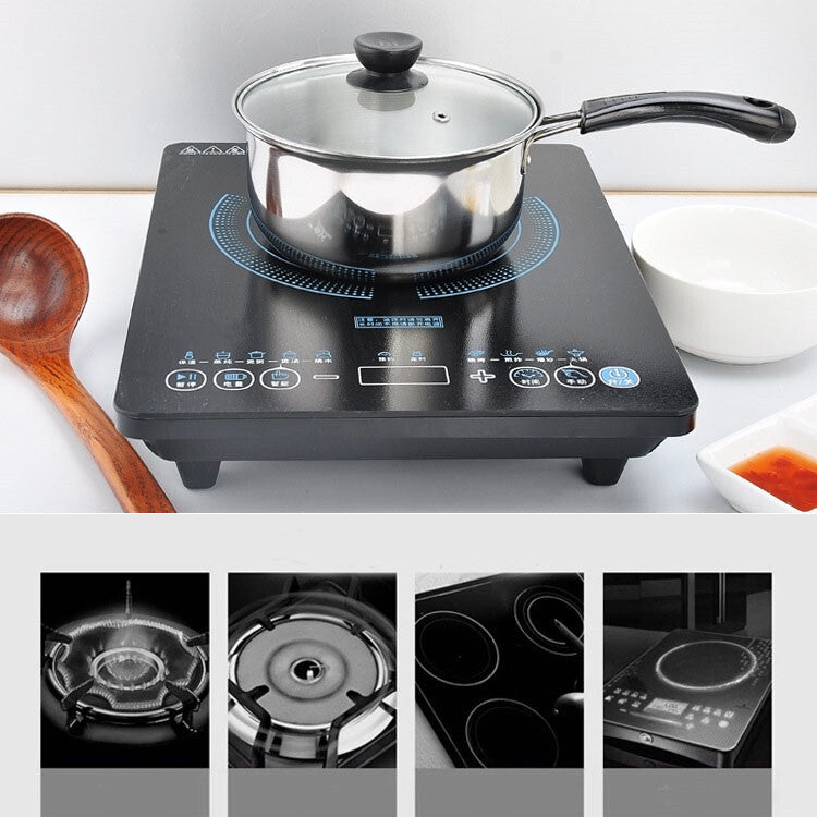 Induction cookware set saucepan with glass lid
