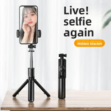 Bluetooth Selfie Stick with Tripod and Fill Light
