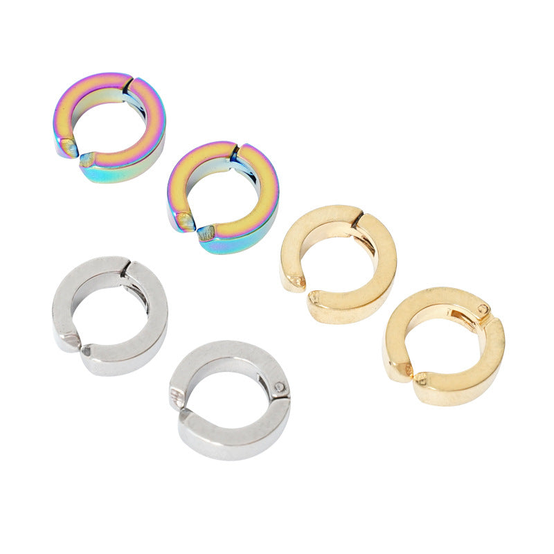 Stainless Steel Geometric Non-Pierced Unisex Ear Clip