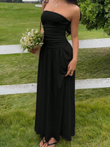 Sleeveless Slim Fit Ruched Dress