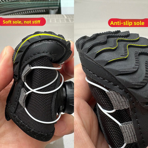 Winter dog boots with knob closure, photo 3