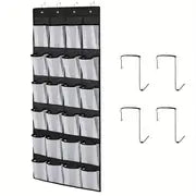 24-Pocket Over-the-Door Shoe Organizer