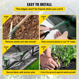 2x3FT Weed Barrier Fabric 300FT in-use view