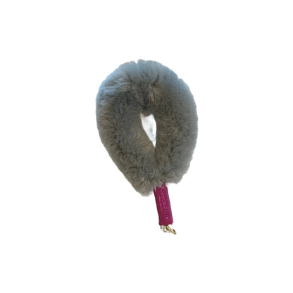 Shearling Fur Dog Leash Grip, color option 2 detail