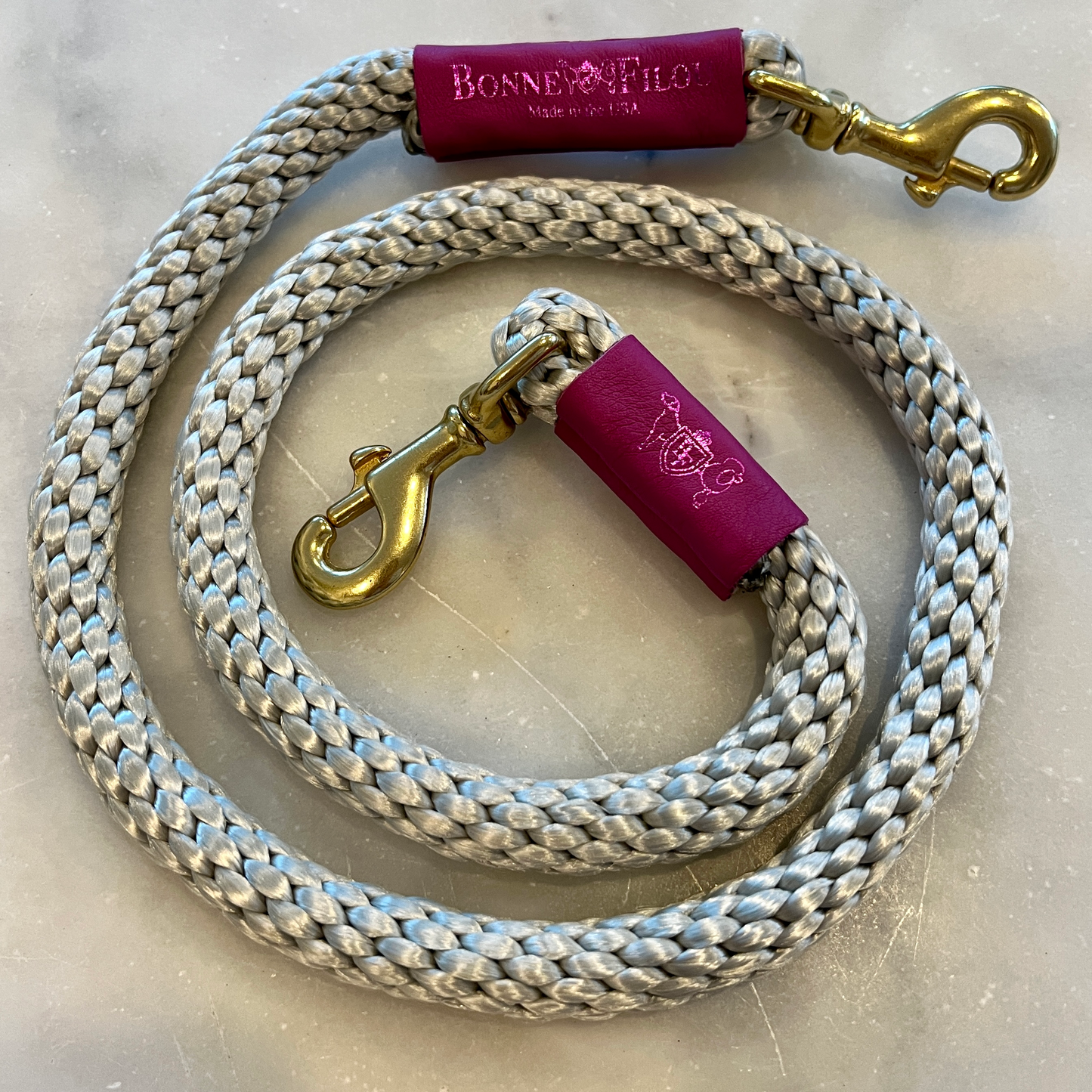 Bonne et Filou Double Braided Rope Dog Leash