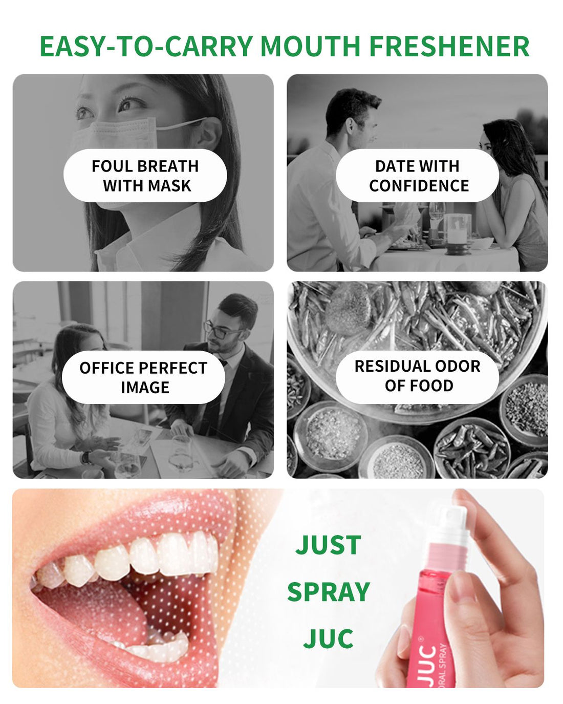 3-Pack Mint Breath Spray pack detail