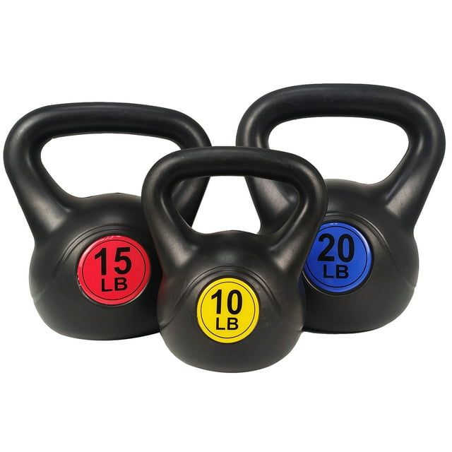 3-Piece Wide Grip Kettlebell Set detail close-up