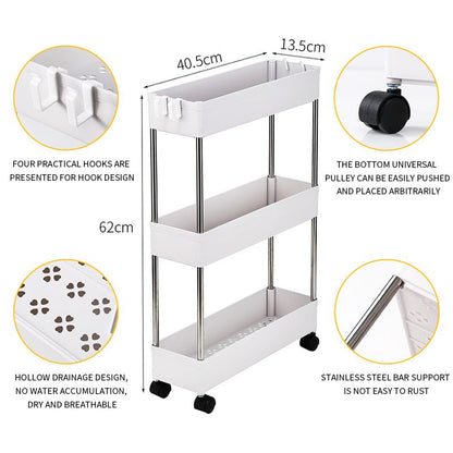3-Tier Slim Rolling Storage Cart5