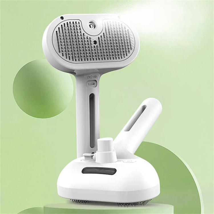3-in-1 pet grooming brush in light green