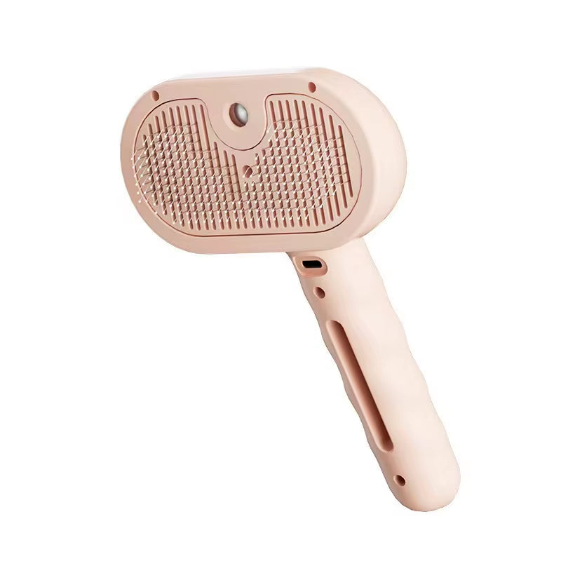 Pet grooming brush bristle close-up showing texture