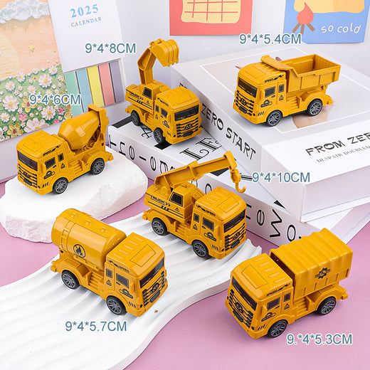 Inertial Pullback Engineering Truck Toy