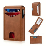 RFID Anti-Degaussing Aluminum Alloy Flip Card Holder