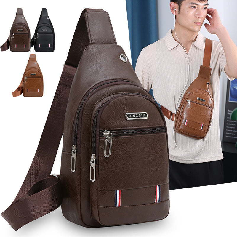 Mens Casual Crossbody Chest Bag