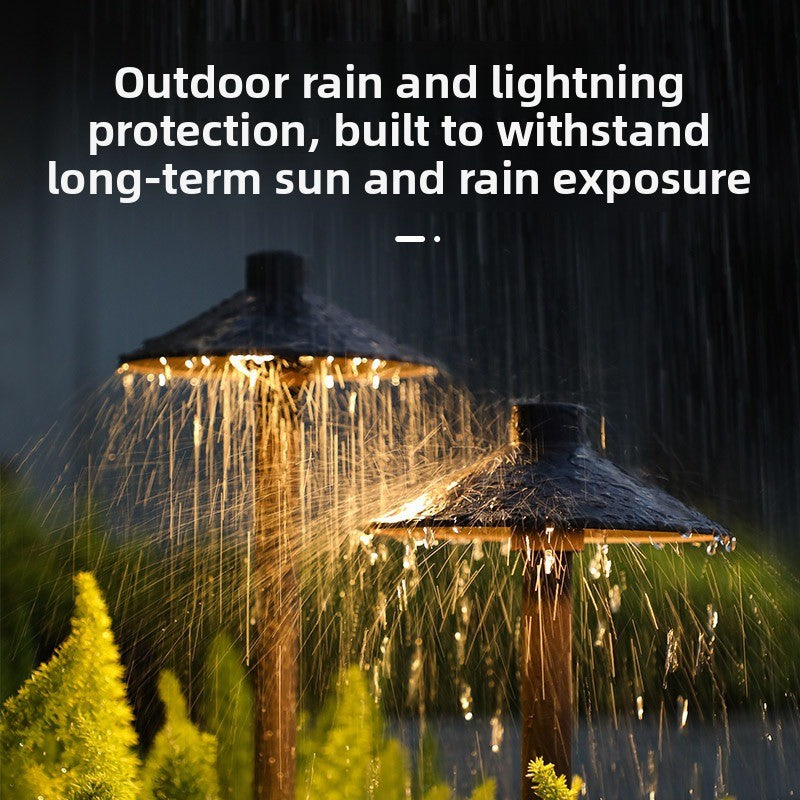 Solar Powered Waterproof LED Mushroom Lawn Light