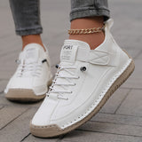 Handmade Stitched Unisex Flat Shoes Casual Martin Boots
