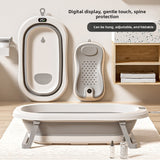 Foldable Baby Bathtub with Temperature Display