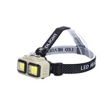 Rechargeable LED Head Light Waterproof Hands-Free Lamp