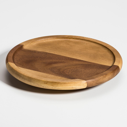 Kalmar Home Acacia Wood Lazy Susan Turntable