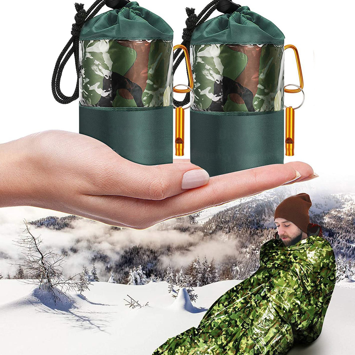 Emergency Camouflage Sleeping Bag