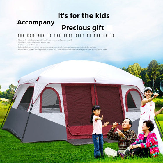 Outdoor Camping Tent with Living Area Camping Shelter & Sleep product image 4