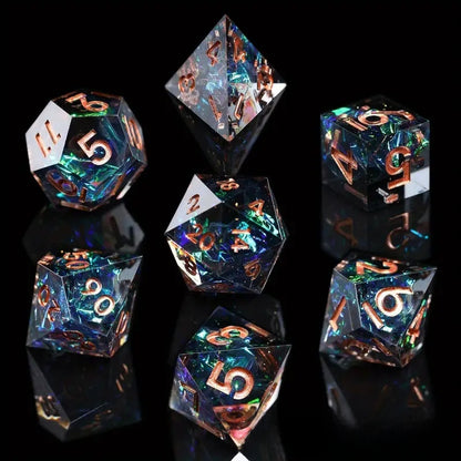 Resin Pointed Dice for Tabletop RPG