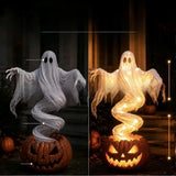 Rotating Ghost Pumpkin Garden Lamp