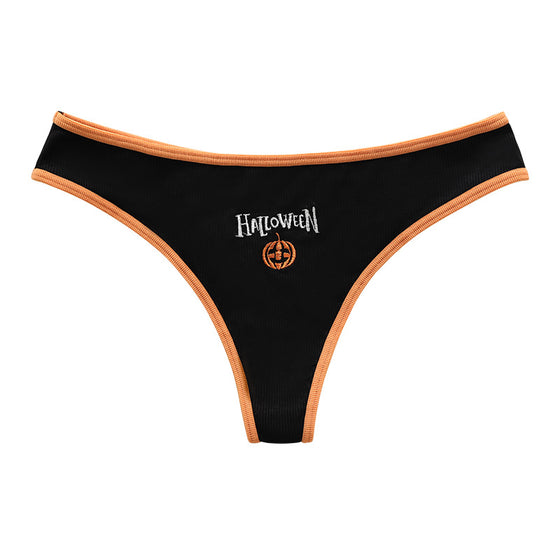 Halloween pumpkin thong