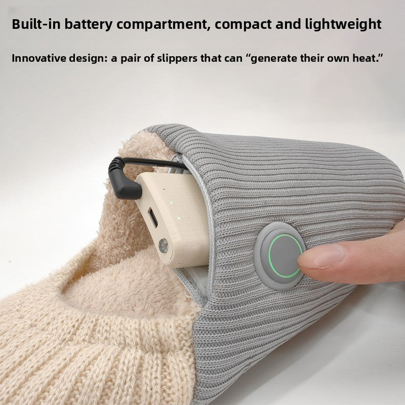 Knitted Electric Heating Slippers
