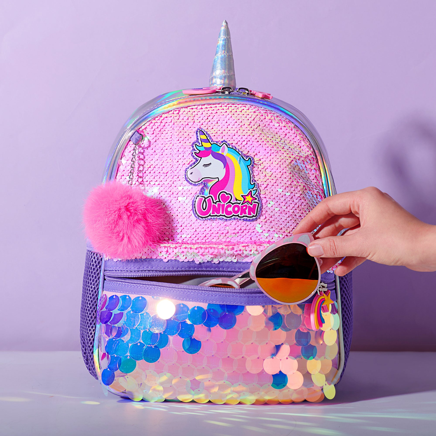Sunveno Unicorn Sequin Backpack