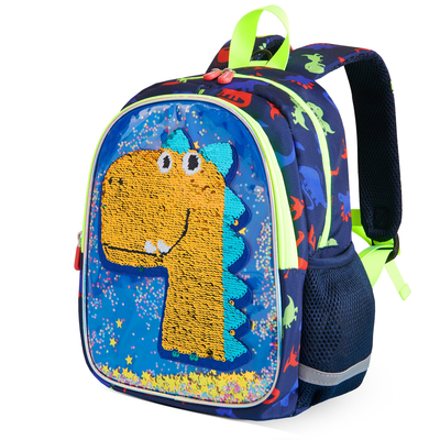 Sunveno Reversible Sequin Dinosaur Kids Backpack