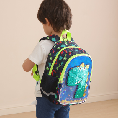Sunveno Reversible Sequin Dinosaur Kids Backpack