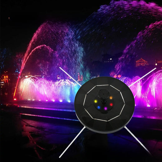 Solar Powered Color Changing Fountain Light with LED