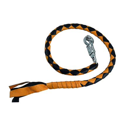 Unik Premium Cowhide Leather Biker Get Back Whip