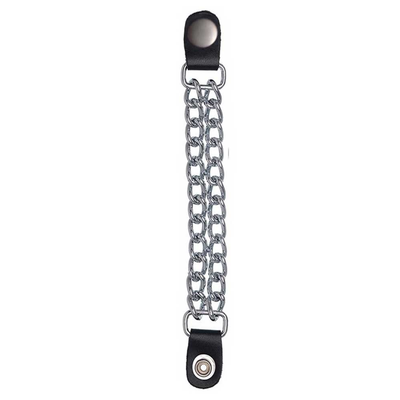 Unik Leather Vest Extender - Silver Chain (Style 5770-AS)