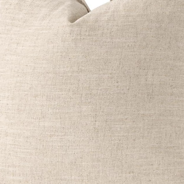 Striped linen blend throw cushion cover