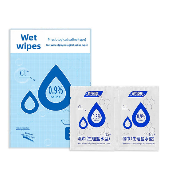 Disposable Sterilized Pure Cotton Saline Wipes product image 4