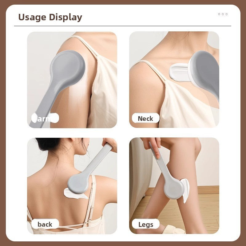 Long Handle Back Lotion Applicator Brush Gray, image 2 of 5