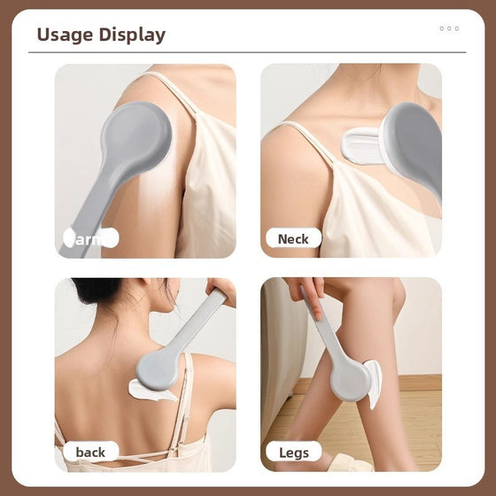 Long Handle Back Lotion Applicator Brush Gray, image 2 of 5