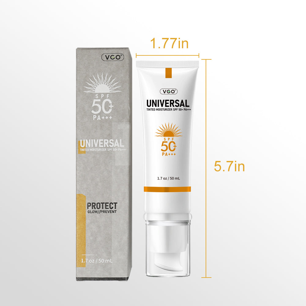 Universal Tinted Moisturizer SPF before and after finish