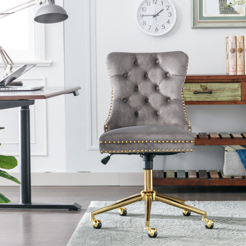 Tufted Velvet Home Office Chair