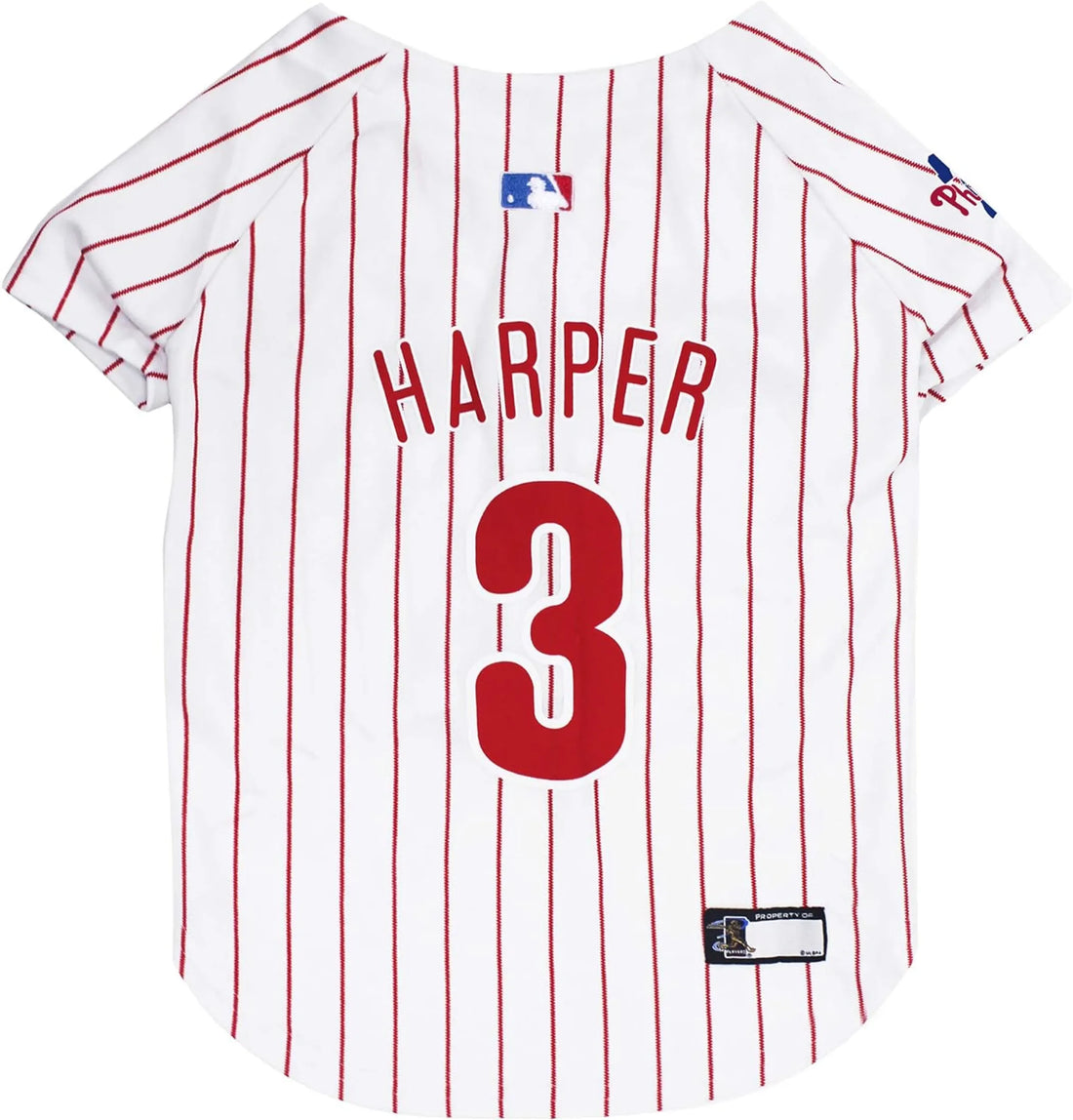 Bryce Harper Philadelphia Phillies pet jersey worn by dog, size Large