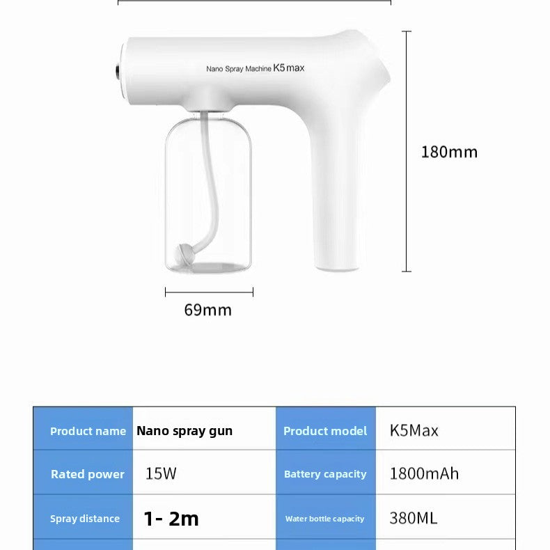 Nano Spray Gun Wireless Handheld Disinfection Gun