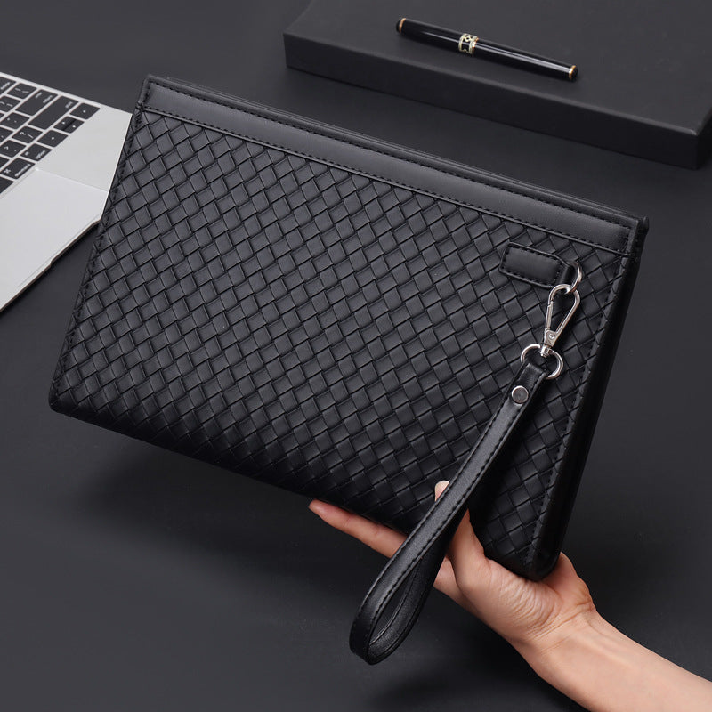 Mens Woven Pattern Clutch Bag