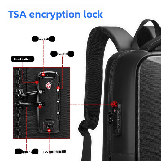 Expandable Hard Shell Laptop Backpack