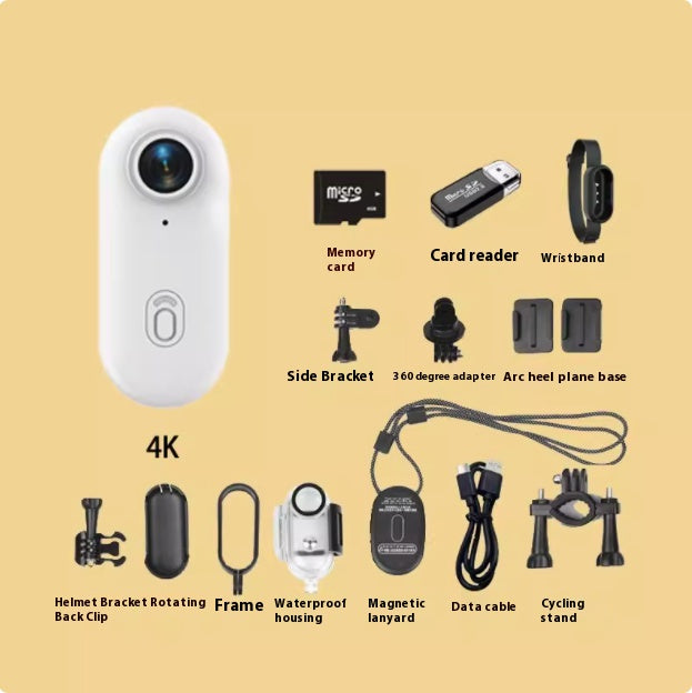 Mini 4K Action Camera - Waterproof, Wearable, Magnetic Mount - Image 1