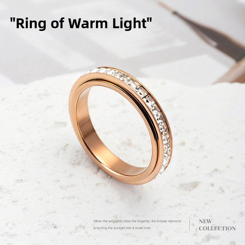 Rotatable Titanium Steel Ring