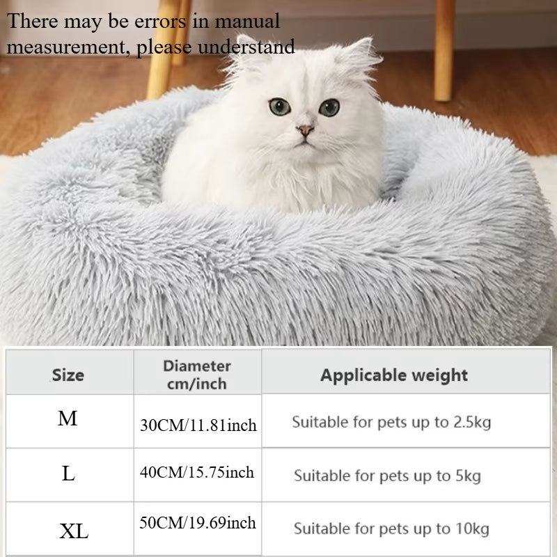 CloudNest pet bed faux fur sleeping surface