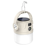 Solar Rechargeable Camping Light with Digital Power Display